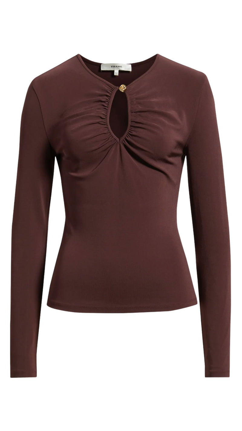 Keyhole Top-Tops/Blouses-Uniquities