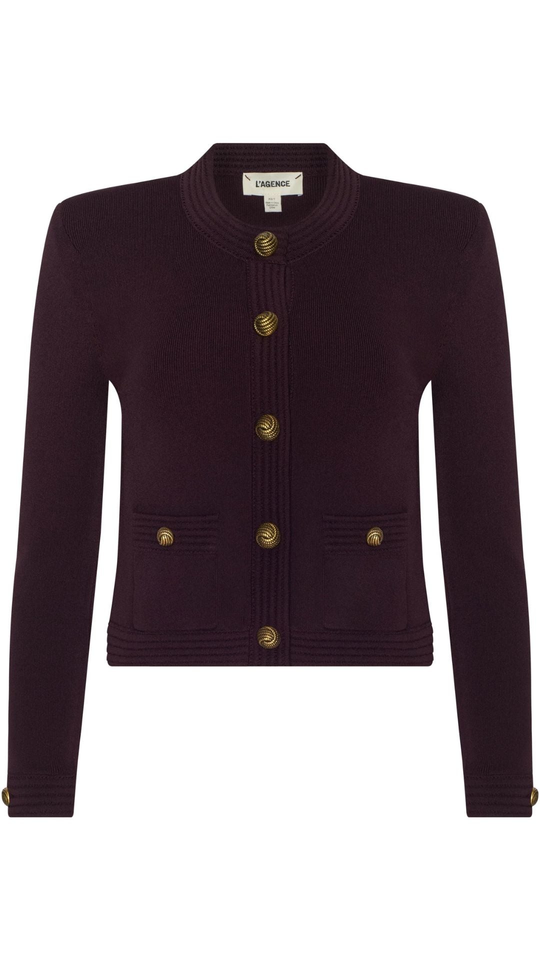 Patsy Crop Crew Cardi-Jackets-Uniquities