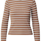 Luca Stripe Rib Long Sleeve Top-Tops/Blouses-Uniquities