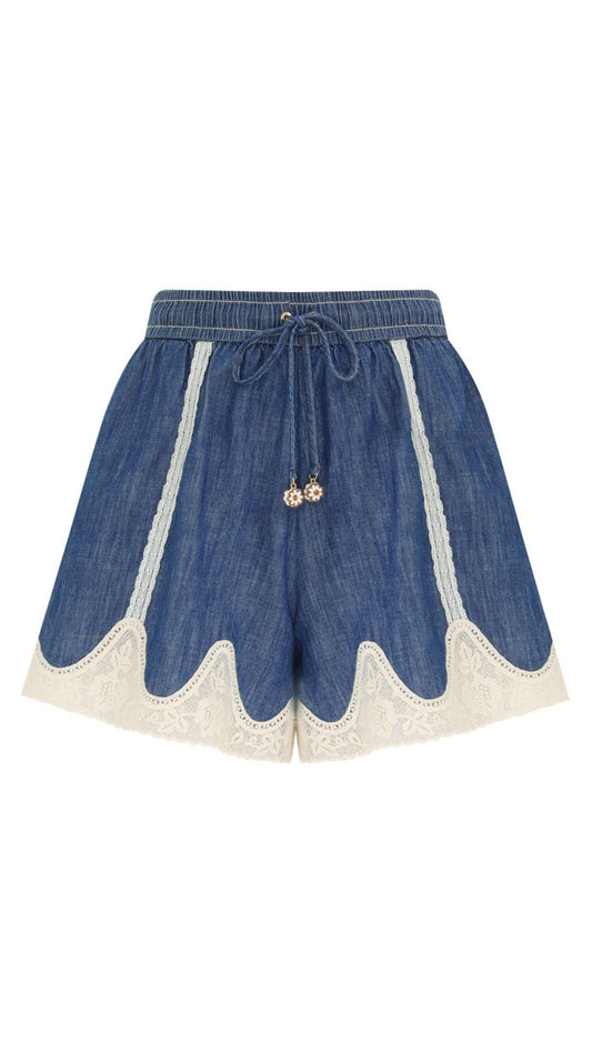 Awaken Denim Short-Bottoms-Uniquities