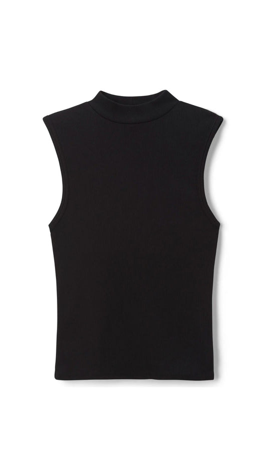 Mel Mock Neck Tank-Tee Shirts-Uniquities