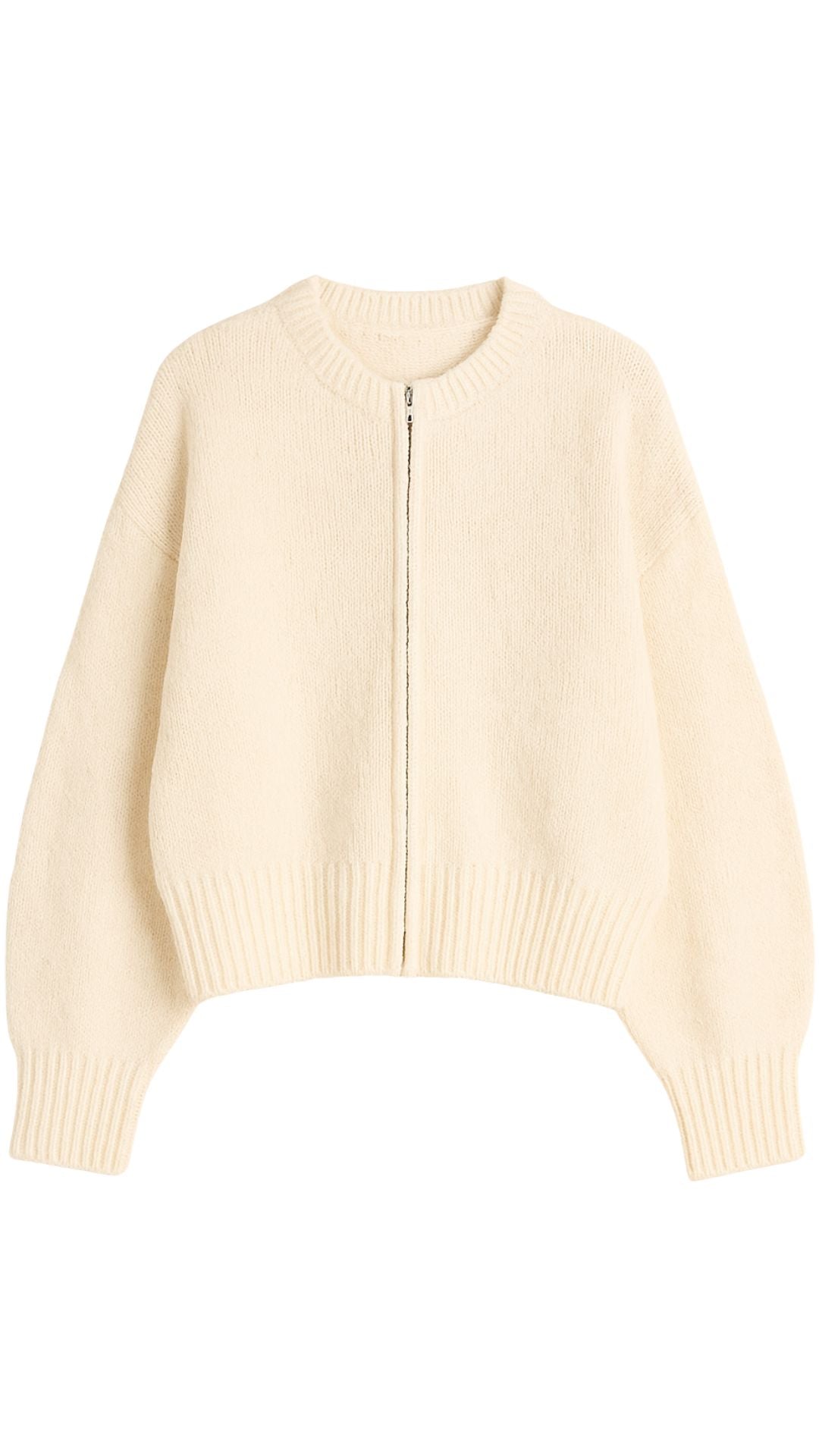 Zip Knit Cardigan-Sweaters-Uniquities