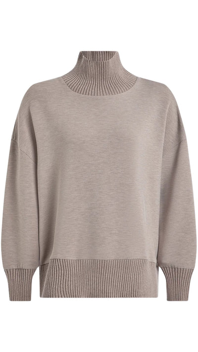 Barker High Neck Sweat-Sweaters-Uniquities