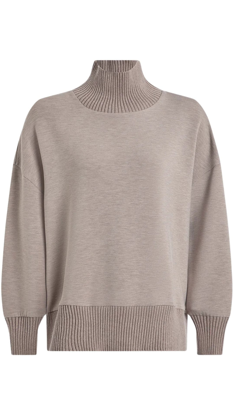 Barker High Neck Sweat-Sweaters-Uniquities