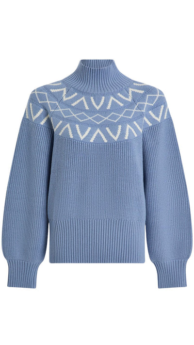 Marcie Fairisle Yoke Knit-Sweaters-Uniquities