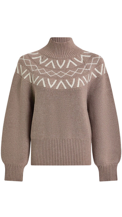 Marcie Fairisle Yoke Knit-Sweaters-Uniquities