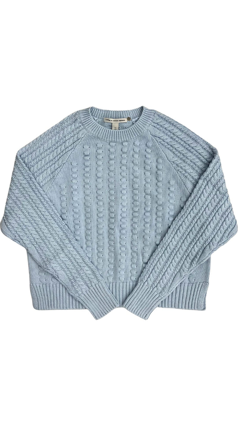 Popcorn Raglan Crew-Sweaters-Uniquities