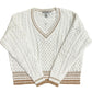 Open Fisherman Cable Tennis V-Sweaters-Uniquities
