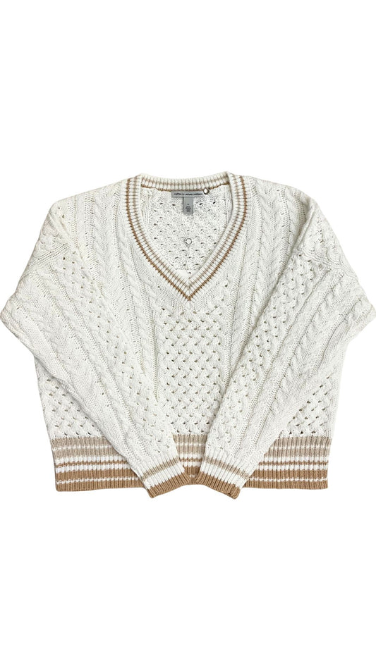 Open Fisherman Cable Tennis V-Sweaters-Uniquities