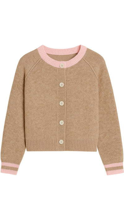 Annalise Two Tone Cardigan-Sweaters-Uniquities