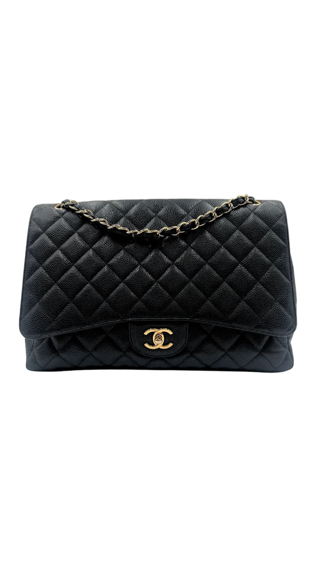 Chanel Quilted Caviar Maxi Classic-Accessories-Uniquities