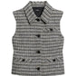 Stripe Tweed Vest-Tops/Blouses-Uniquities