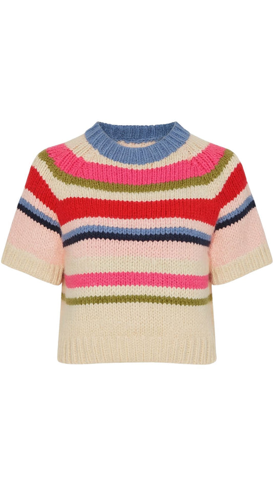 Maeve Short Sleeve Sweater-Sweaters-Uniquities