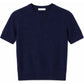 Cropped Short Sleeve Crew-Sweaters-Uniquities