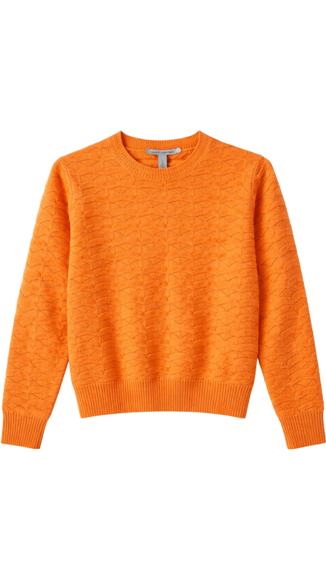 Wavy Pointelle Crew-Sweaters-Uniquities