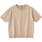 Cropped Short Sleeve Crew-Sweaters-Uniquities