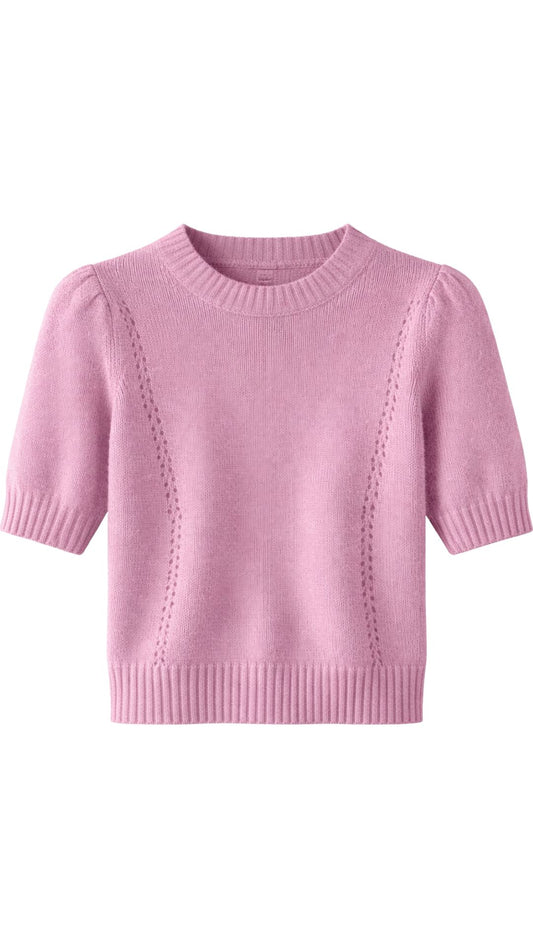 Puff Sleeve With Princess Seam-Sweaters-Uniquities