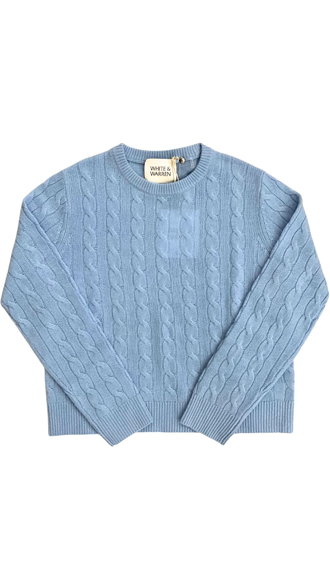 Cashmere Varsity Cable Crew-Sweaters-Uniquities