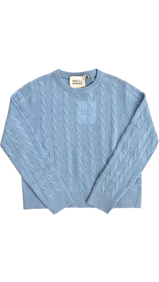 Cashmere Varsity Cable Crew-Sweaters-Uniquities