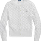 Cotton Crewneck Cardigan-Sweaters-Uniquities