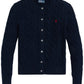 Cotton Crewneck Cardigan-Sweaters-Uniquities