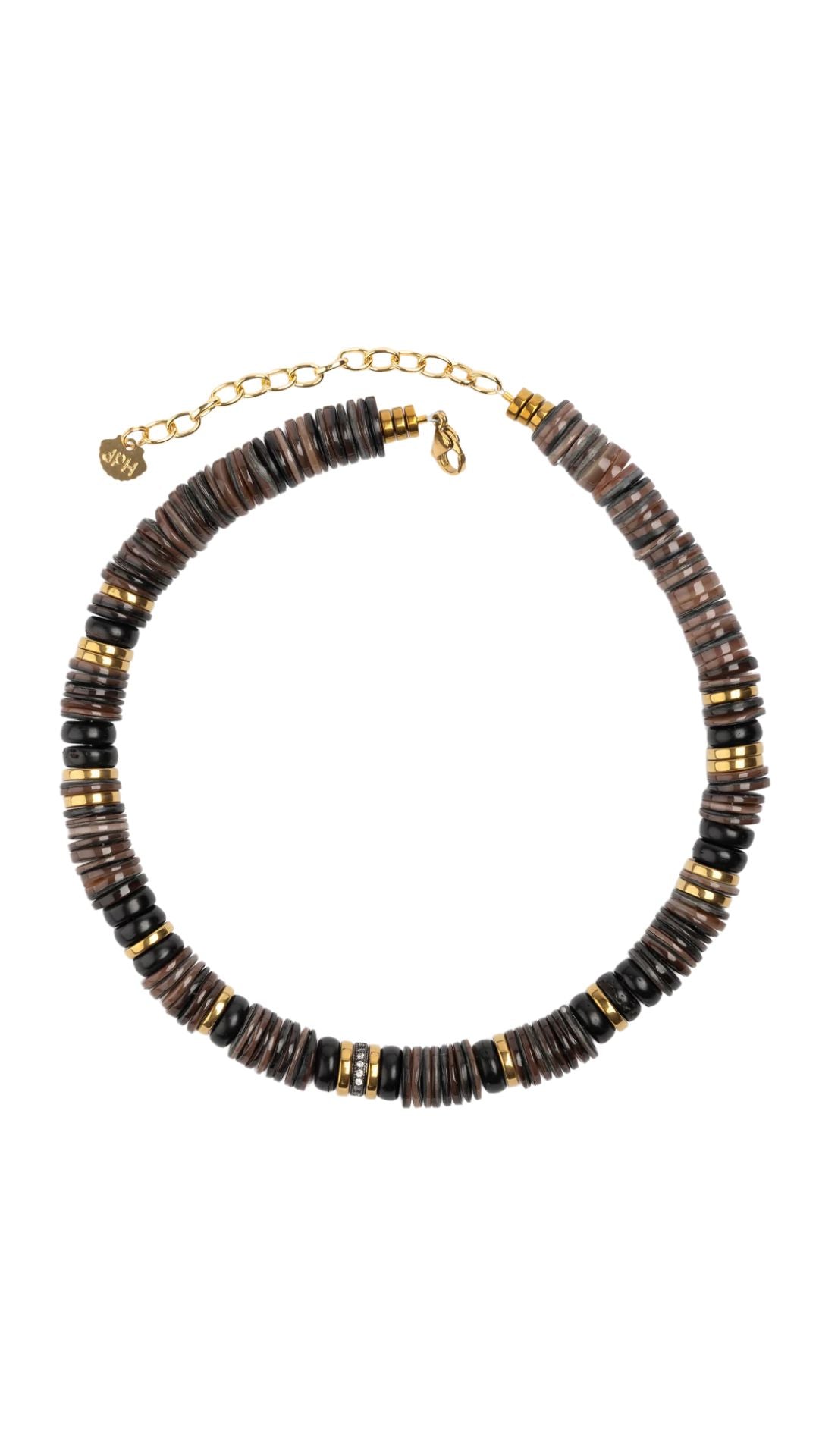 Brown Sea Shell Puka Necklace-Jewelry-Uniquities