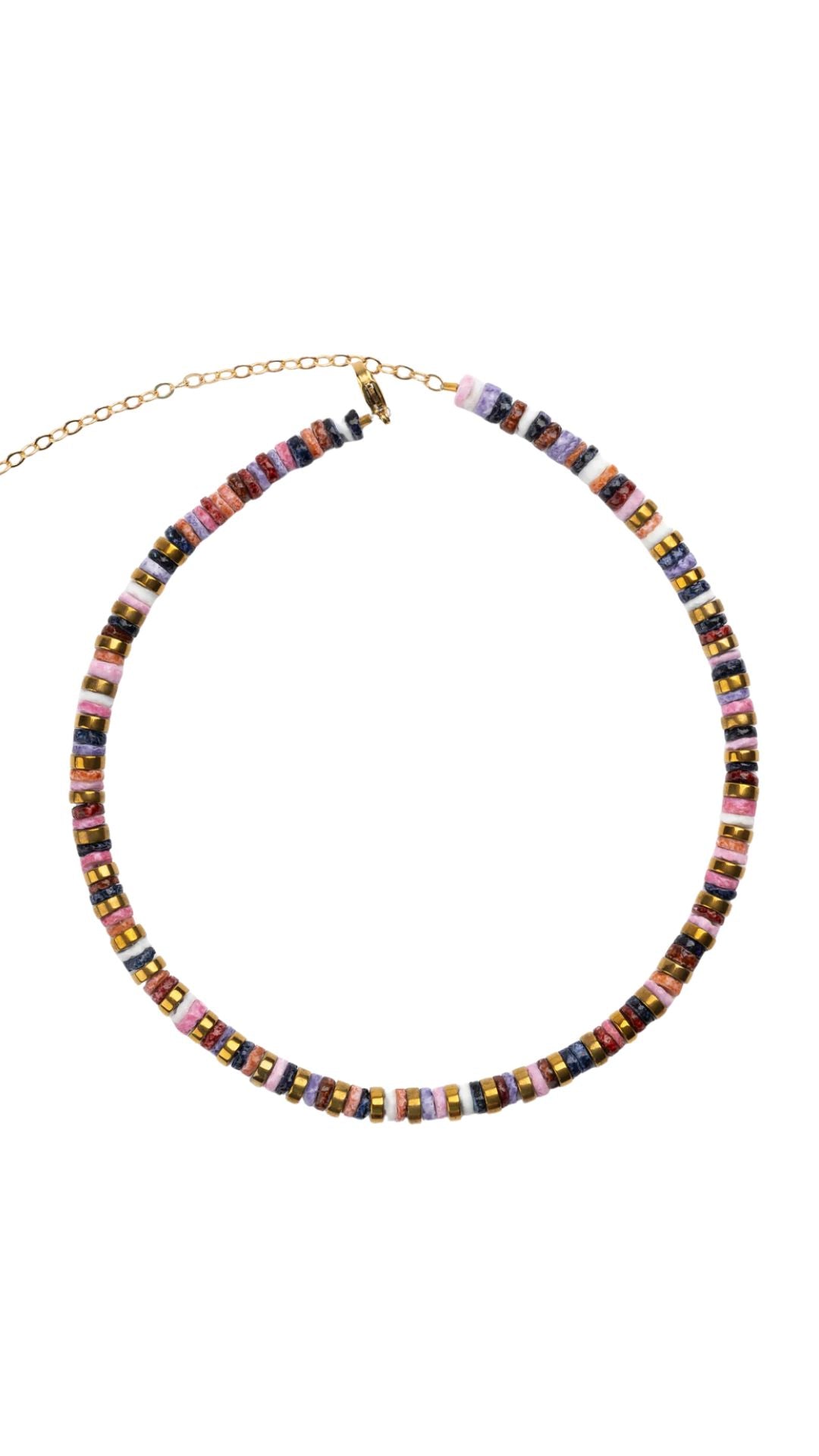 Multi Color Dyed Puka Necklace-Jewelry-Uniquities