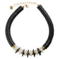 Black/Quartz Crystal Puka Necklace-Jewelry-Uniquities