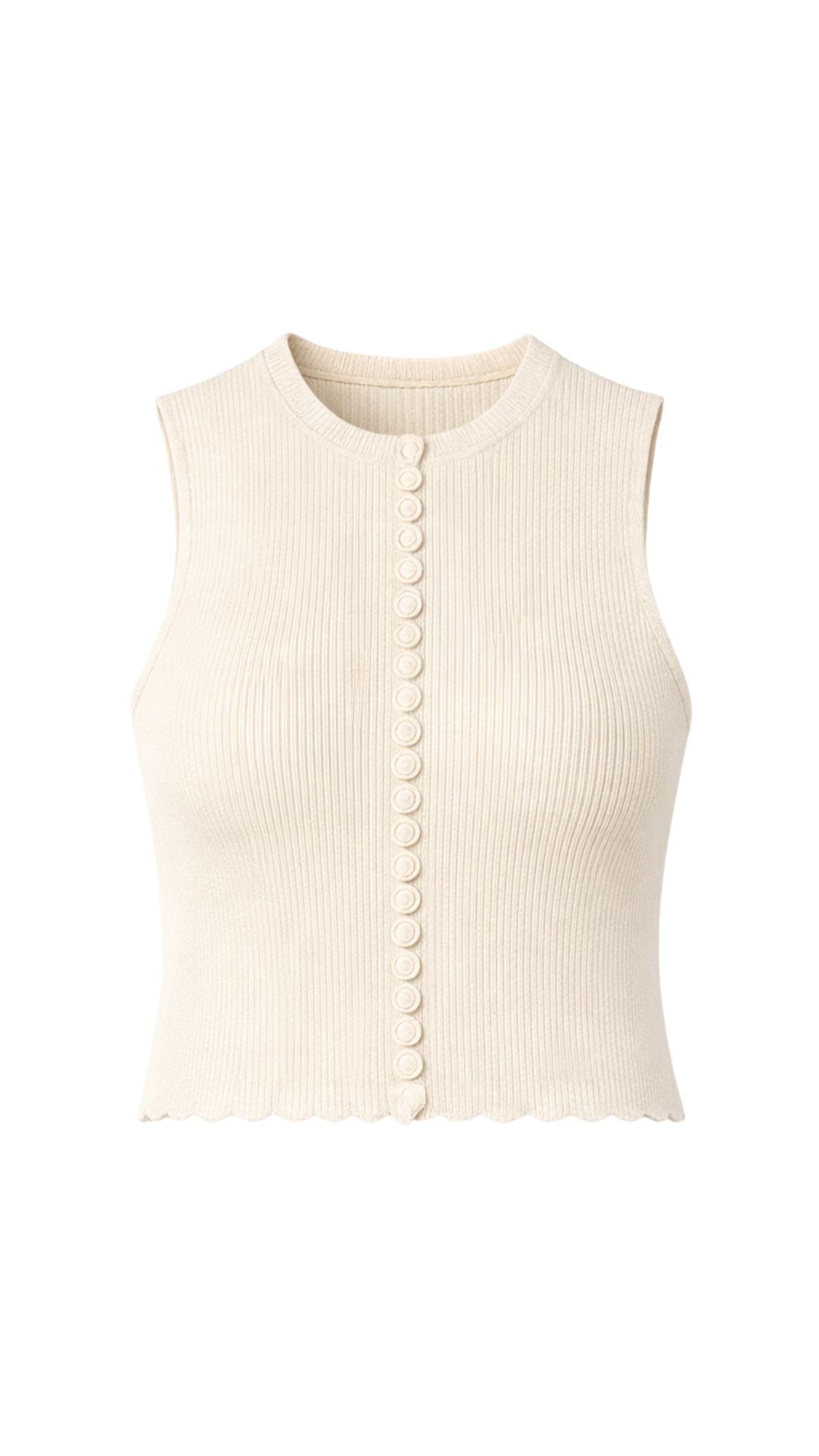 Isla Ribbed Vest-Sweaters-Uniquities