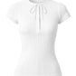 Nadine Tie Top-Tops/Blouses-Uniquities