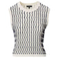 Leslie Stripe Vest-Sweaters-Uniquities