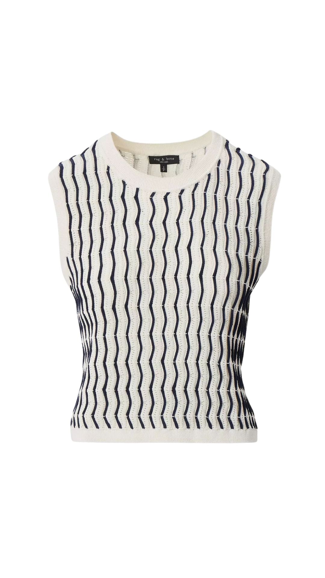 Leslie Stripe Vest-Sweaters-Uniquities