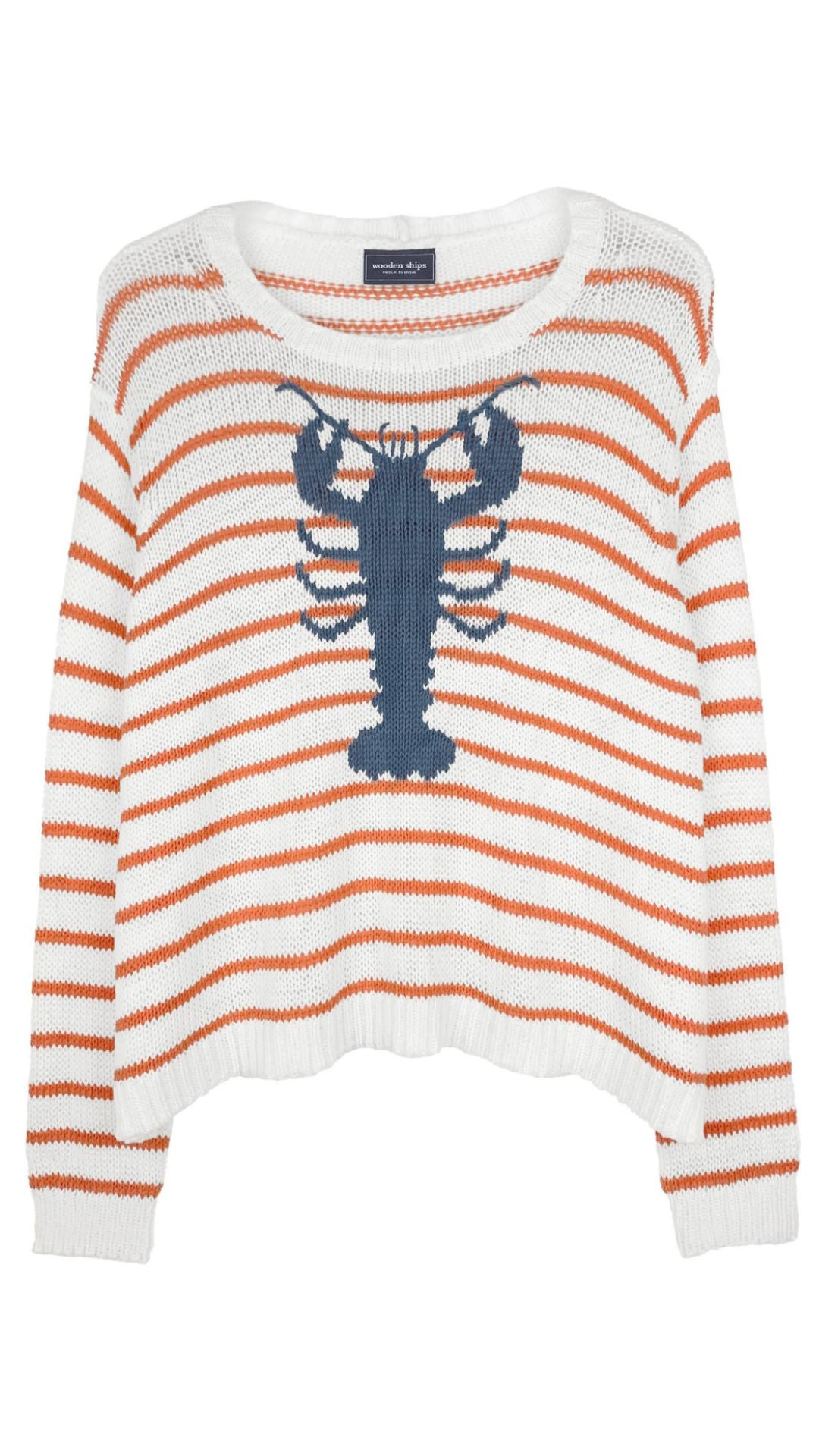 Lobster Stripe Crew-Sweaters-Uniquities