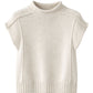 Emmie Mock Neck Vest-Sweaters-Uniquities