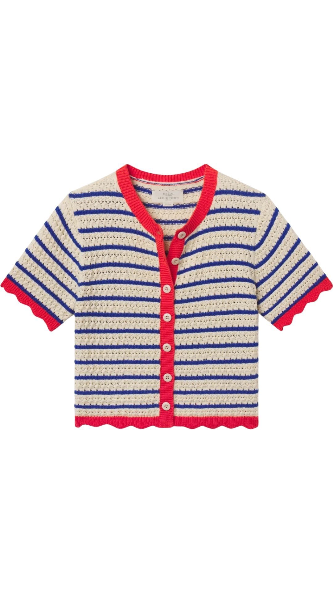 Aurora Short Sleeve Cardigan-Tops/Blouses-Uniquities