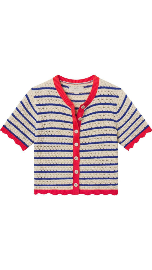 Aurora Short Sleeve Cardigan-Tops/Blouses-Uniquities