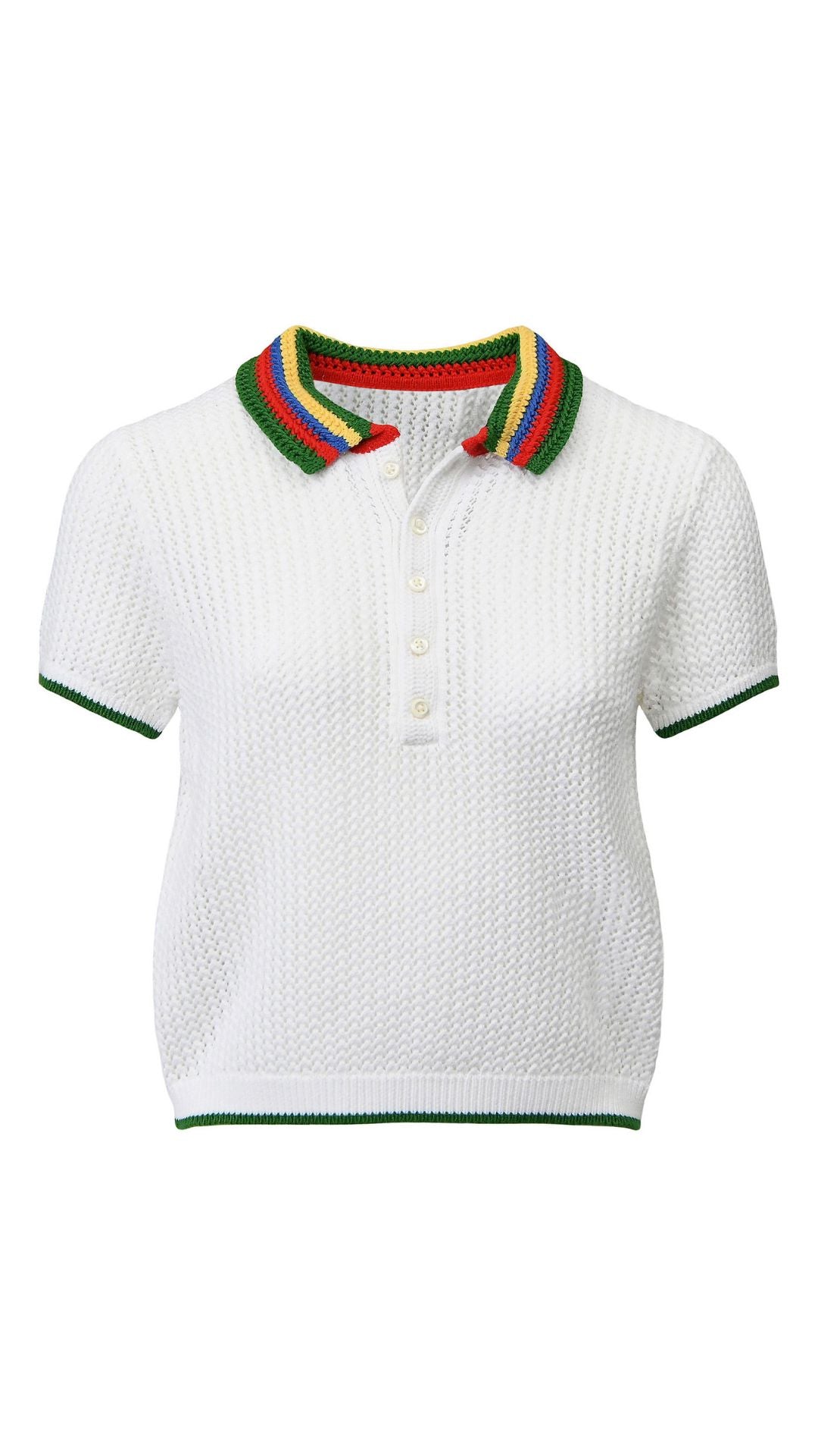 Polo Collar Sweater-Tops/Blouses-Uniquities