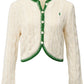Cotton Long Sleeve Crew Neck Cardigan-Sweaters-Uniquities