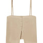 Linen Button Cami-Tops/Blouses-Uniquities