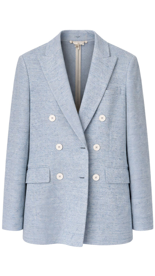 Double Breasted Linen Jacket-Jackets-Uniquities