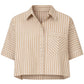 Marin Short Sleeve Stripe Shirt-Tops/Blouses-Uniquities