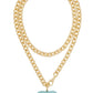 Big Puffy Heart Charm Necklace-Jewelry-Uniquities
