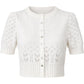 Fleur Tulip Lace Cardigan-Sweaters-Uniquities