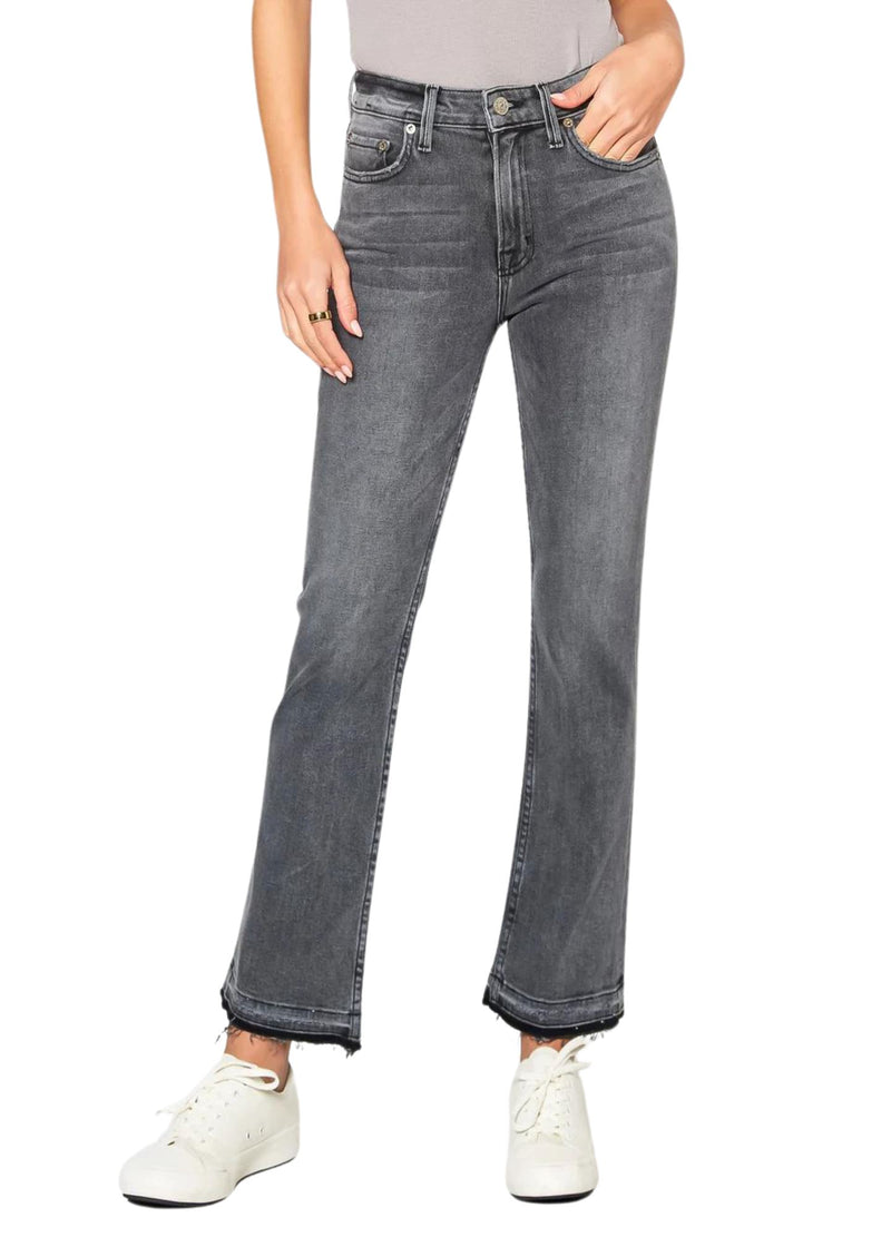Farrah Mid Rise Kick Flare Jeans-Denim-Uniquities