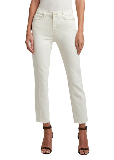 Sada High Rise Crop Slim Jeans-Denim-Uniquities
