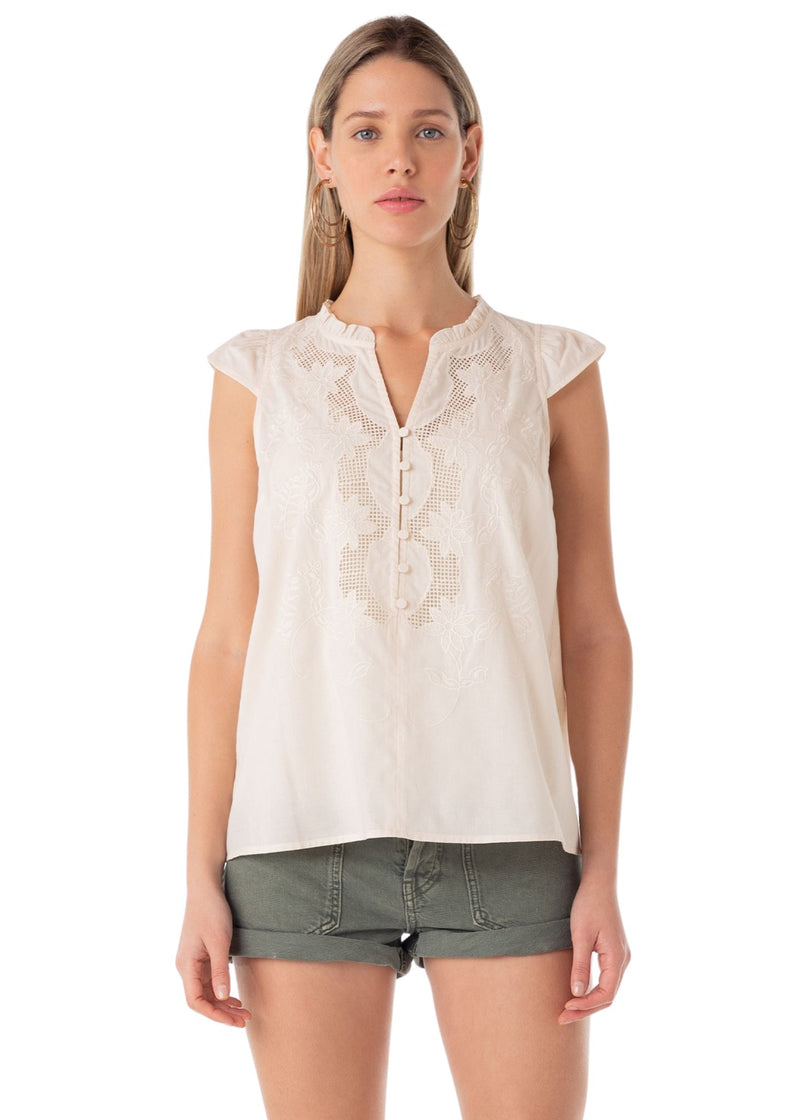 Catalina Embroidered Top-Tops/Blouses-Uniquities
