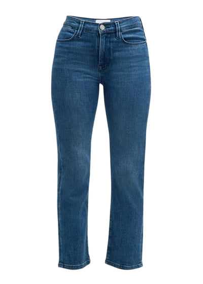 Le High Straight Jeans-Denim-Uniquities