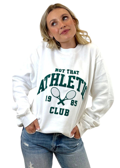 Not That Athletic Club Sweatshirt-Lounge-Uniquities