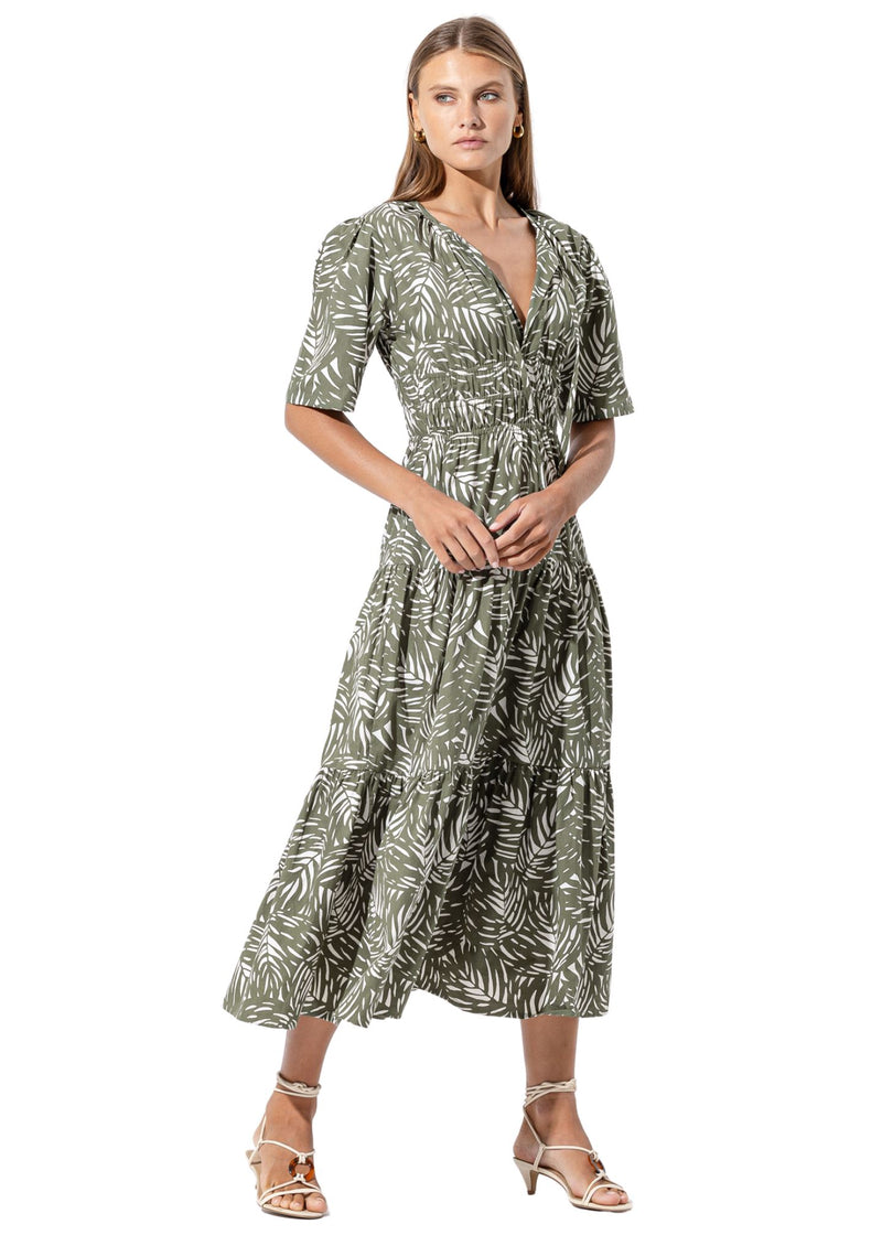 Tori Poplin Maxi Dress-Dresses-Uniquities