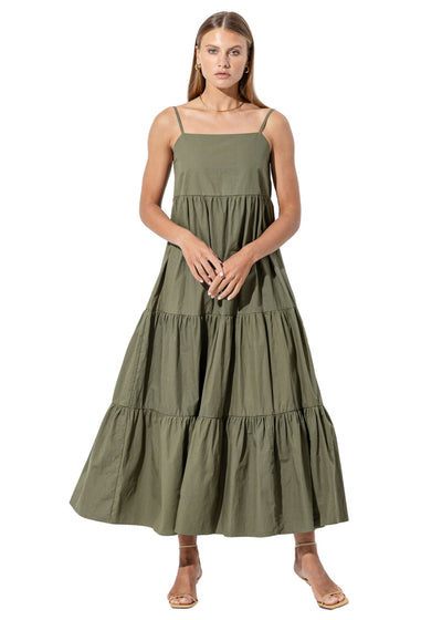 Layla Poplin Maxi Dress-Dresses-Uniquities